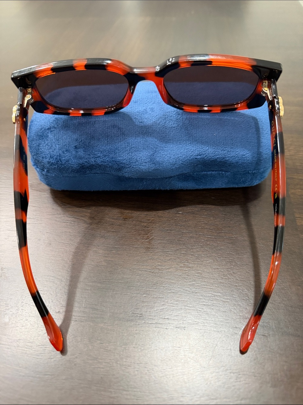Gucci GG1534S Tortoise Sunglasses Gold Double G Logo 006 - Picture 4 of 9